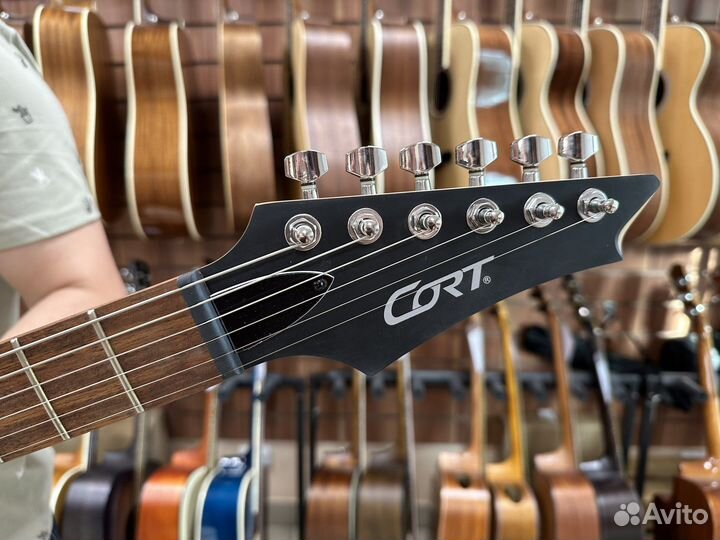 Электрогитара cort x100-opbk б/у черная