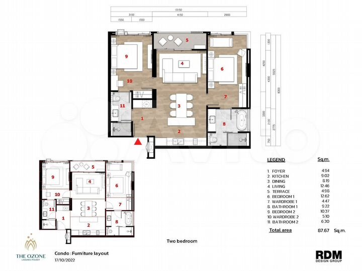 2-к. квартира, 83 м² (Таиланд)
