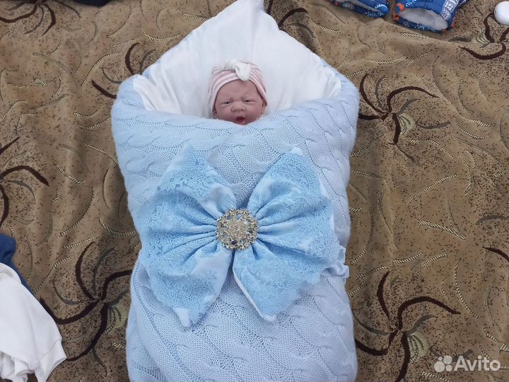 Конверт на выписку зимний для мальчика