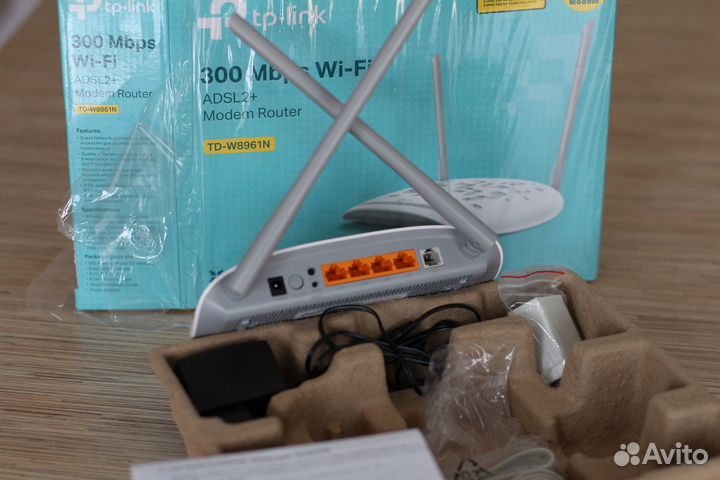 Wi-Fi роутер TP-link TD-W8961N, N300, adsl2+