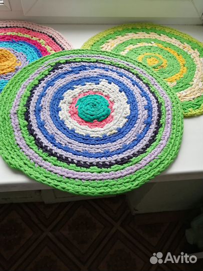 Коврики самовязанные