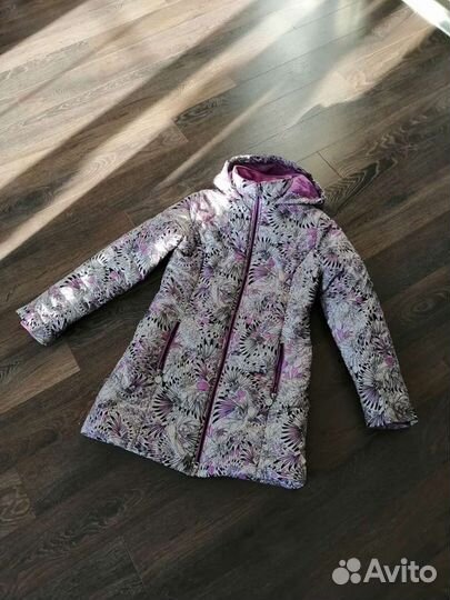 Длинный пуховик для девочки (пальто, куртка)