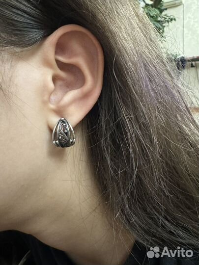 Серебряные серьги