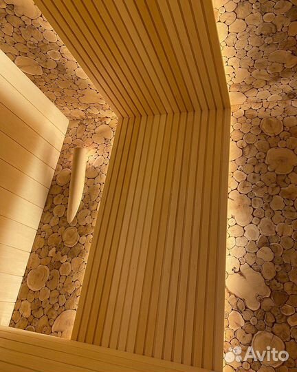 Панно для бани Можжевельник из дерева спилы