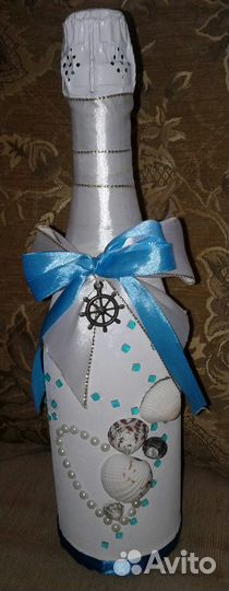 Свадебные бутылки шампанского