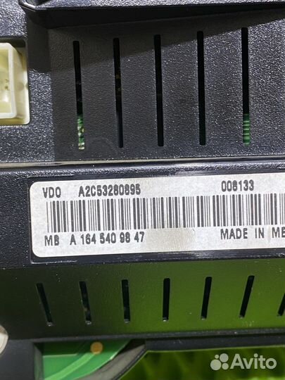 Панель приборов дорест GL X164, ML W164 Mercedes