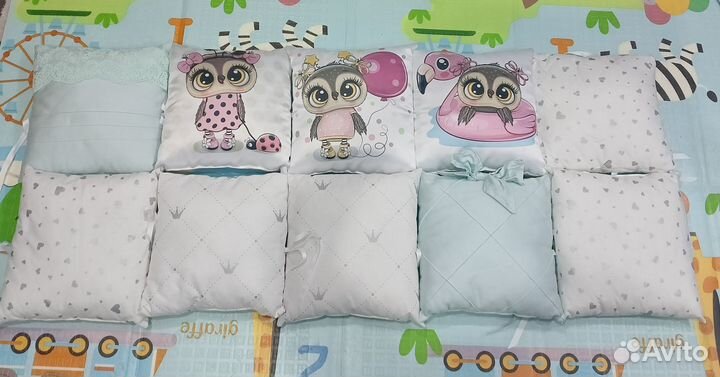 Бортики на овальную кроватку б/у