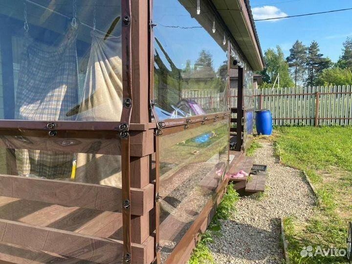 Мягкие окна в беседку