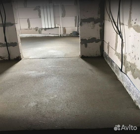 Механизированная полусухая стяжка пола