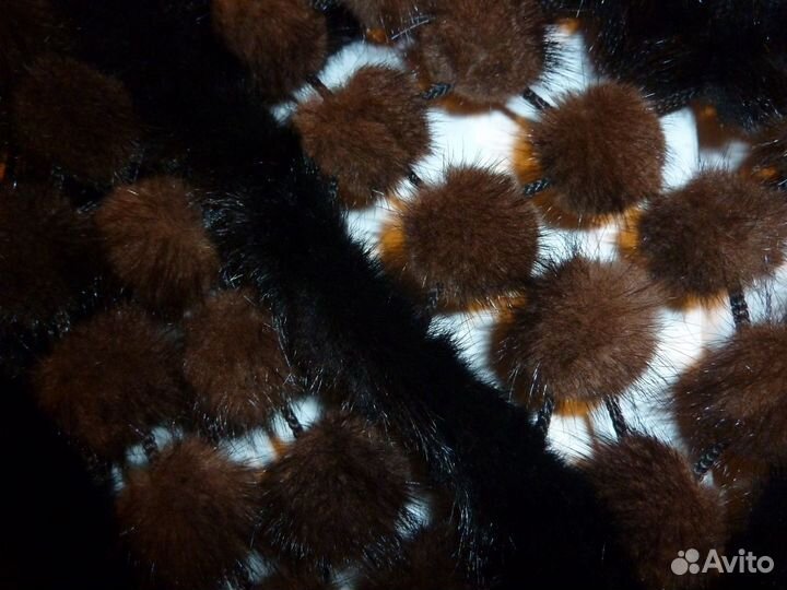 Шаль натуральная норка новая