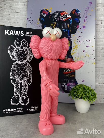 Фигурка kaws BFF Sesame Street Pink