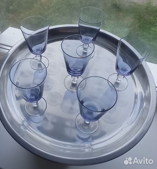 Фужеры цветное стекло СССР