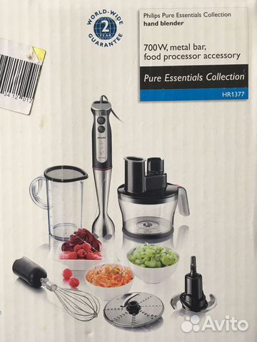 Комплектация блендера Philips HR1377
