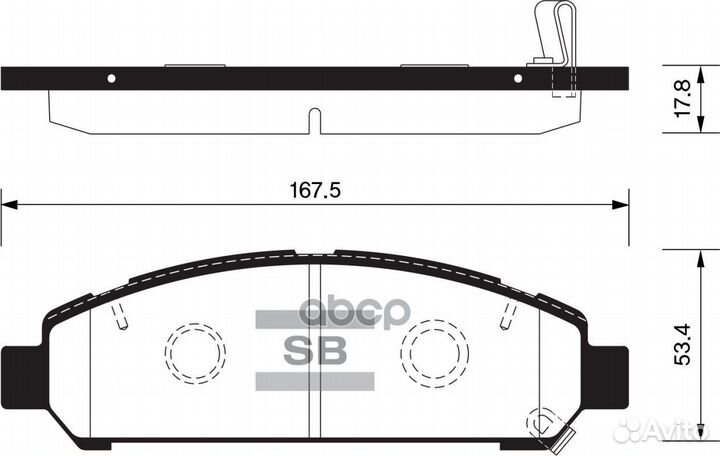 SP1454SNS 044650T010 колодки дисковые п Toyo