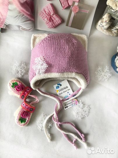 Шапочка двойная «Happy cat»