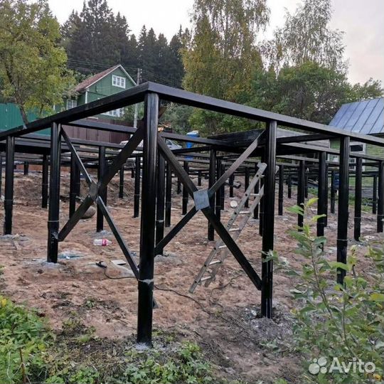 Винтовые сваи с установкой