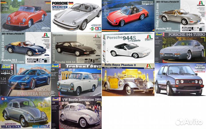 Сборные модели автомобилей 1/24