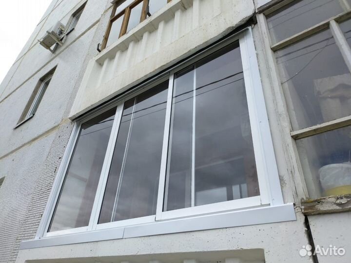 Окно алюминиевое на балкон