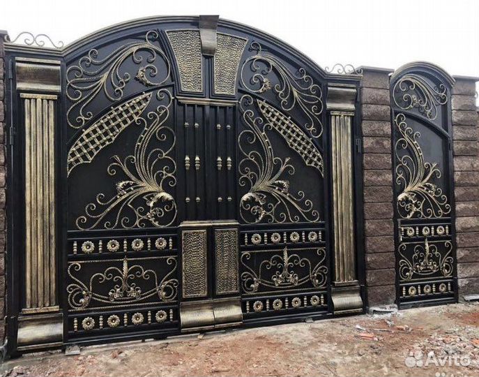 Ворота кованые 555