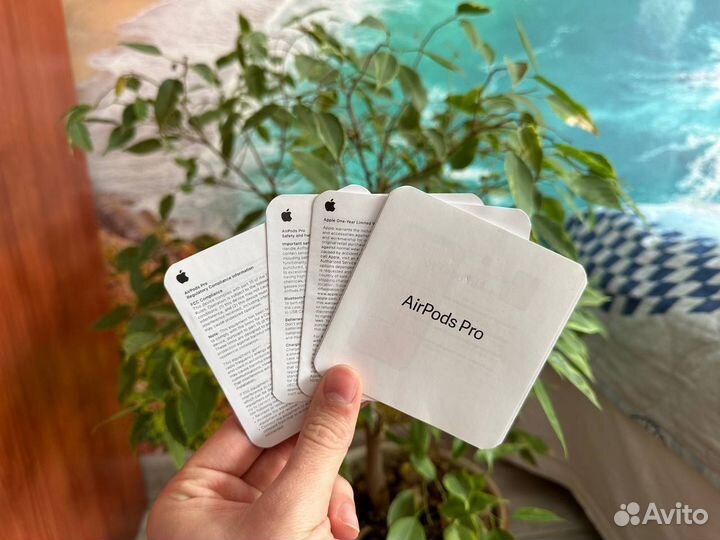 Airpods pro с шумоподавлением + чехол в подарок