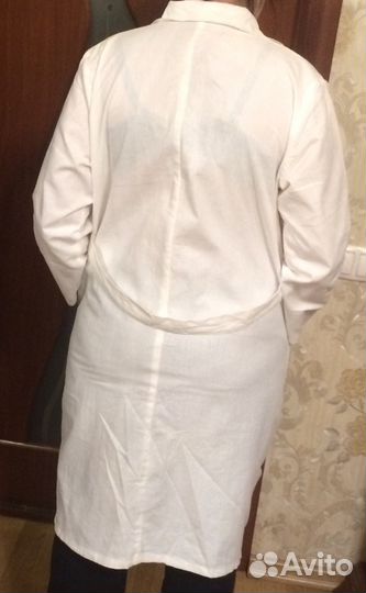 Белый халат хб