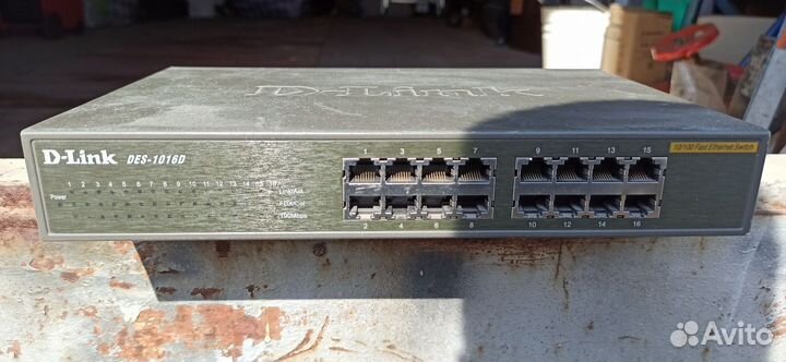 Коммутатор D link des 1016d