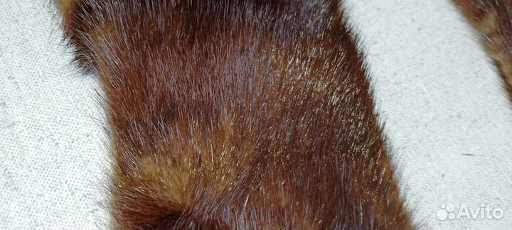 Винтажный норковый воротник