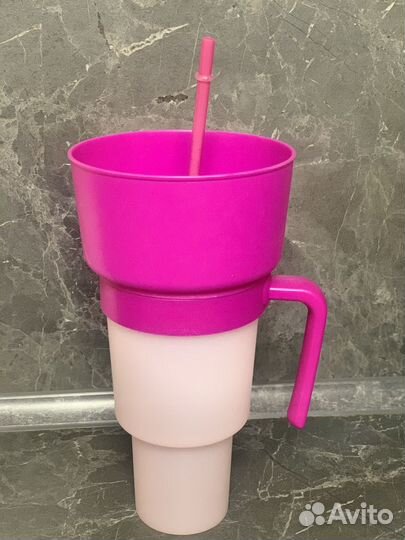 Детская кружка с трубочкой