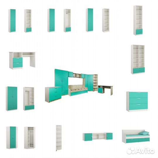 Детская комната радуга