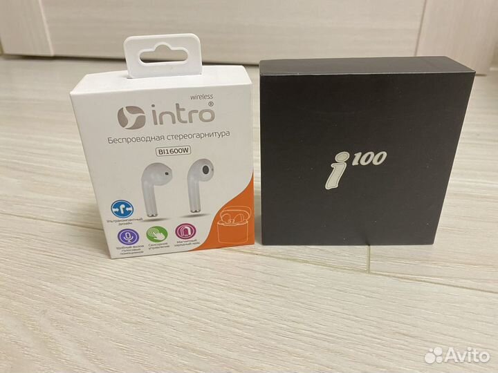 Беспроводные наушники новые i100