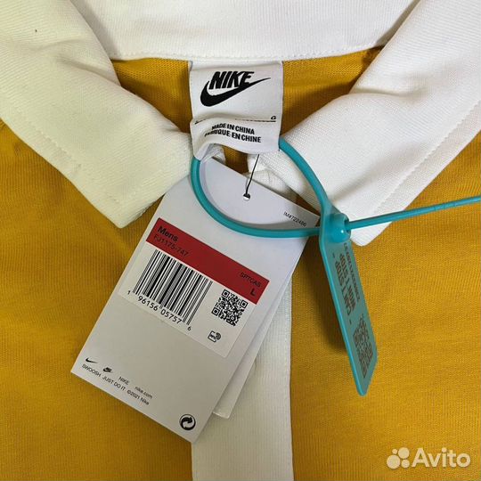 Nike long sleeves logo polo shirt 'Yellow'