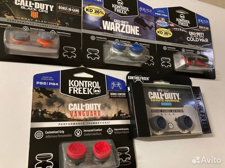 PS5,PS4 насадки на стики KontrolFreek C.O.D.,новые