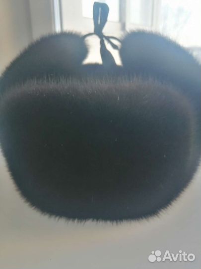 Норковая шапка мужская ушанка