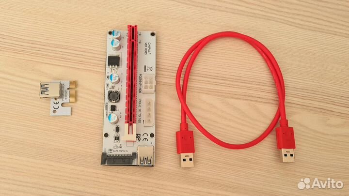 Новый Райзер VER 008s 3в1, Кабель USB 60 см