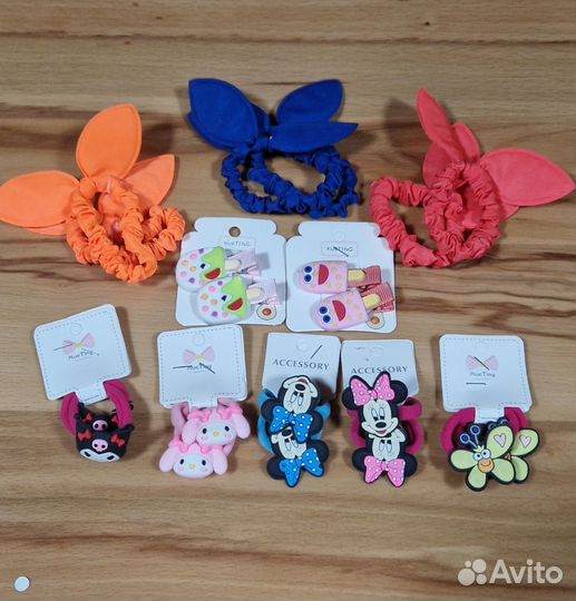 Набор резинки и заколки для волос