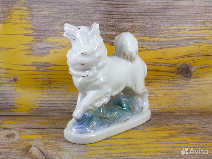 Статуэтка Лайка Старая Гжель, СССР (Б/У)
