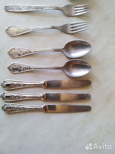 Столовые приборы из мельхиора