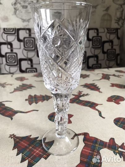 Бокалы для шампанского хрустальные