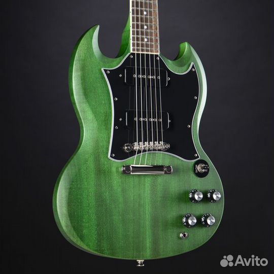 EpiphoneSG Classic Worn P-90 Worn Inverness Green