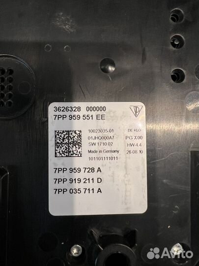 Плафон освещения porsche cayenne 958 2010