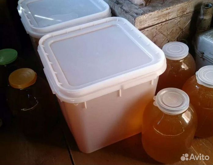 Натуральный мёд (годовой запас на всю семью) -ведр