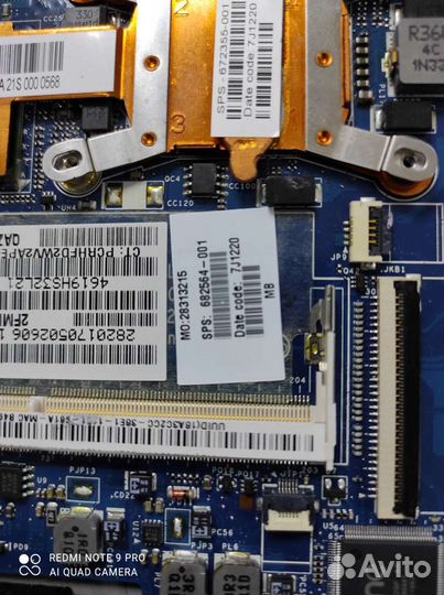 Материнская плата HP folio 13