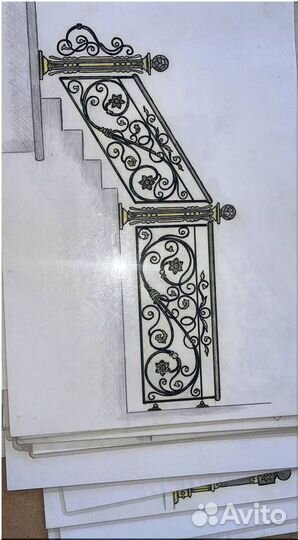 Ворота художественная ковка