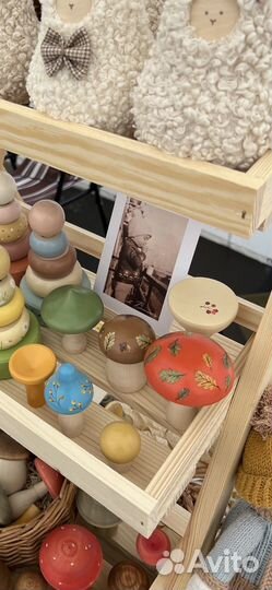 Детские игрушки ручной работы пирамидки