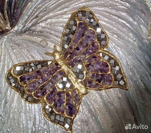 Картина маслом на холсте цветы текстурная