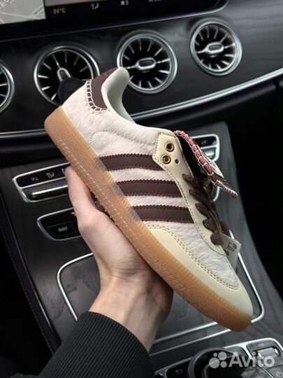 Кроссовки Adidas Smba Wales Bonner Pony White