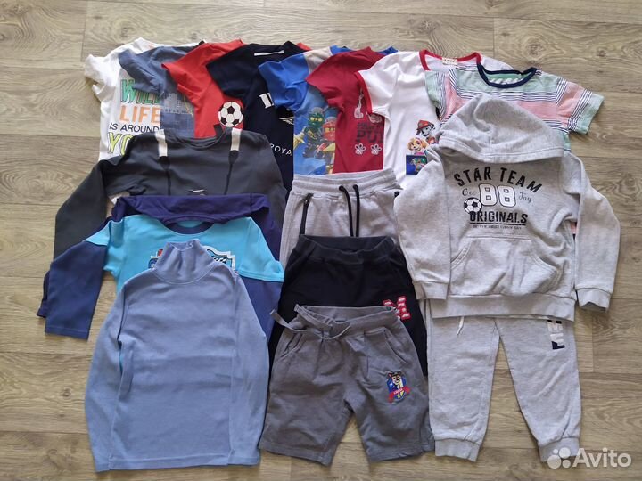 Вещи пакетом на мальчика 110-116 см