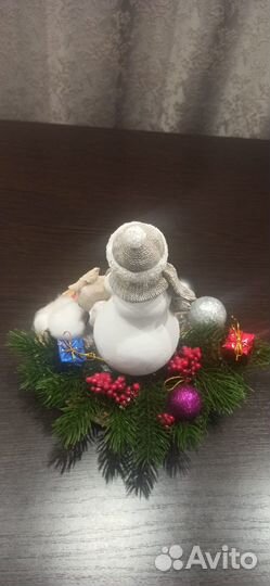 Новогодняя композиция с подсветкой