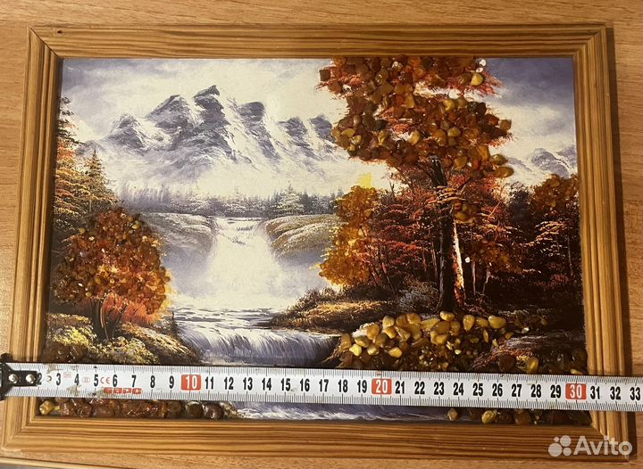 Картины с натуральным янтарем