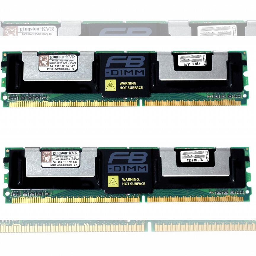 [KVR667D2S8F5K2/1G] Оперативная Память Kingston 1gb Kvr667d2s8f5k2/1g